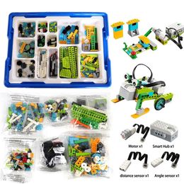 Hightech -onderdelen Wedo 2 0 Robotica Bouwset bouwstenen compatibel met Wedo 2 0 Educatief diy speelgoed 220715