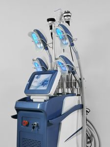 Machine amincissante de cryolipolyse à angle 360 de haute technologie Cryo + laser lipo + cavitation 40k + élimination du double menton par gel RF