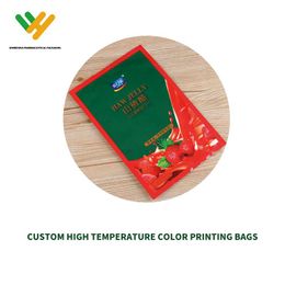 Couleur à haute température Impression du sac d'emballage Support de commande personnalisée Contact client Service client