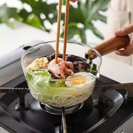 Hittebestendig Transparante Keuken Accessoires Noodle Huishoudelijke Melk Kookpot Kookgerei Pap Pot Soeppan 240327