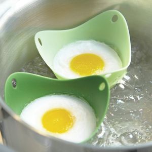 Chaudière en silicone à haute température Chaud Creative Silice Cooker Steamer Egg Holder Couleur aléatoire