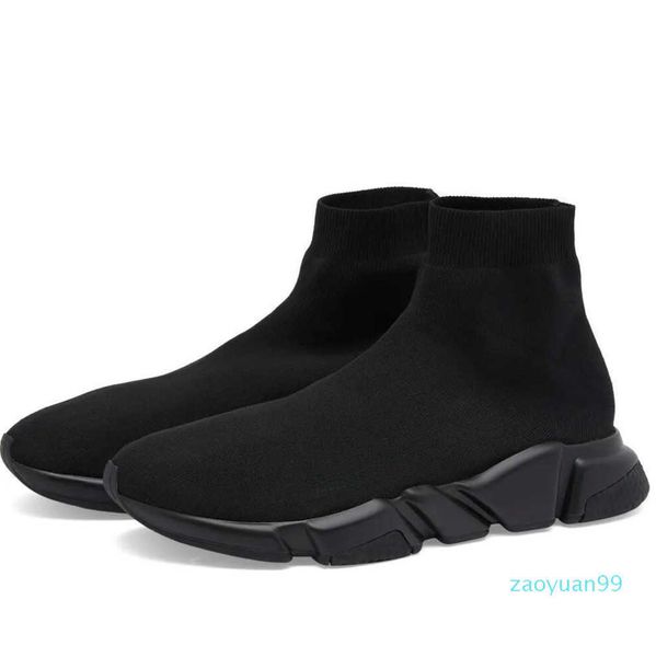 Hightop balencigas Knit Black Technical Stretch Sock Knits Shoes Sneakers 3D Shoes Build Mesh Runner Sports Speed balenciagas Trainers Comfort Walking With B