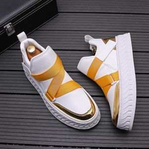 High Top Boots Chaussure Homme Luxe Marque Fashion Sports Leisure Board Shoes Tide Men's toenemende zachte Soled Shoes A6