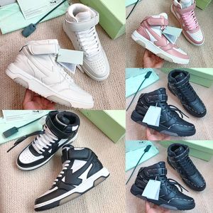 baskets montantes Femmes Stylize Double Arrow Couple chaussures de créateurs hommes Mid Top luxe en cuir supérieur avec flèche blanche noire sur les côtés boîte d'origine Femmes Chaussures