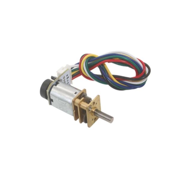 Motor de codificador de engranaje de 12 V de alto ruido N20 DC 3V 6V Motor de codificador de engranaje con codificador de sensor de pasillo de la caja de cambios