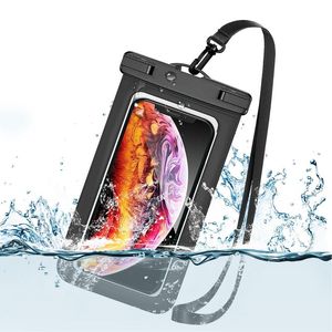 Étui de téléphone imperméable IP68 IP68 Haute-transparence avec sac à empreinte de longe pour le sac mobile pour téléphone jusqu'à 7,1 pouces