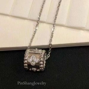 Hoge versie Fanjia Caleidoscoop ketting dames met diamanten versieringen en verdikt roségoud platina plating voor Koreaans high-end gevoel
