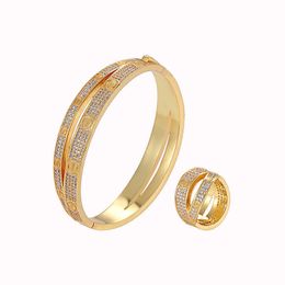 Bracelet en zirconium bifurqué avec micro-ensemble de zircon, bijoux haut de gamme pour femmes, nouvelle version haute, offre spéciale, ringLDD5