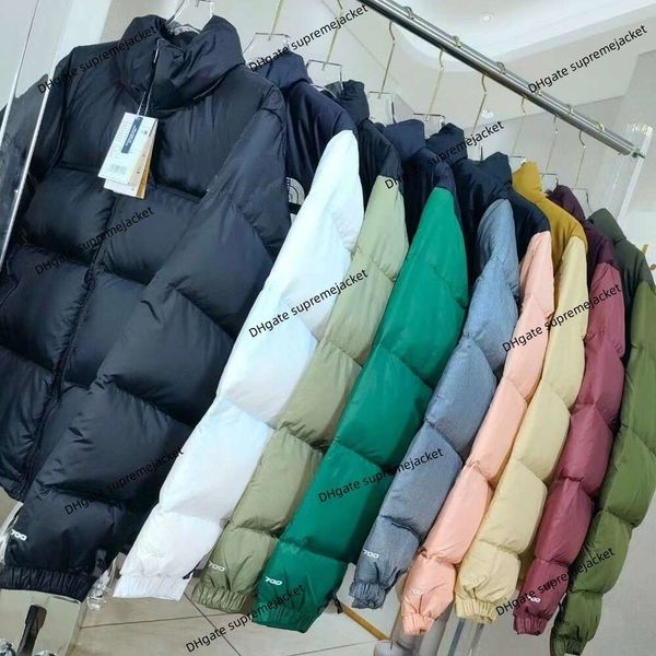 Veste en duvet à capuche pour hommes et femmes, version haute, en duvet de canard blanc, rempli de 350g, 90 couples, manteau brodé 700, Tnf1996