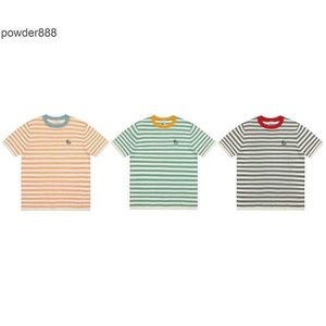 Version haute lo yiwei 2024 Été Nouveau t-shirt à manches courtes polyvalentes tricotées classiques décontractées