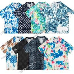 High Version Men Designer Tee T-shirt Lettre d'été Jacquard Print Tshirts Mens Femmes Coton Casual Turn Shirts Mix Style Tee S-XL