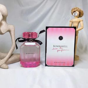 Haute Version Qualité Parfum Secret 100 ml Bombe Sexy Fille Femmes Parfum Longue Durée Odeur VS Lady Parfum Rose Bouteille Cologne Fast Ship