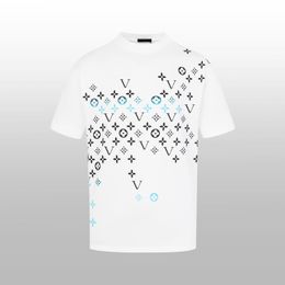 Version haute été hommes et femmes même designer t-shirt coton lâche réfléchissant t-shirt décontracté alphabet imprimé chemise à manches courtes hip hop street wear t-shirt # 22