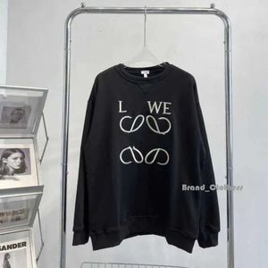 Hoge versie Sweatshirt Trui Herfst en winter Borduren Rond Lange mouw Lowe Omgekeerde draagtrui Heren Dames Oversize 7890