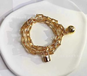 Version haute Tiffaysdijia Style Ball Lock Bracelet D double couche QJ56