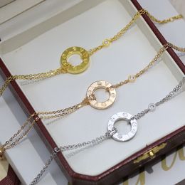 Hoge versie v goud merk vrouw man liefde bedelarmbanden rose goud vergulde diamanten sieraden 2024