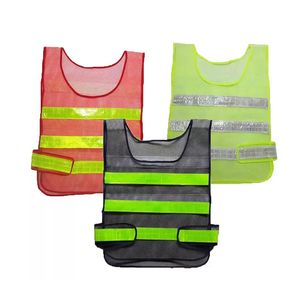 Gilet réfléchissant haute visibilité Vêtements de sécurité Gilets à grille creuse Avertissement de visibilité Sécurité Travail Construction