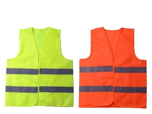 Gilet de construction de sécurité de travail à haute visibilitéVêtement de sécurité vert