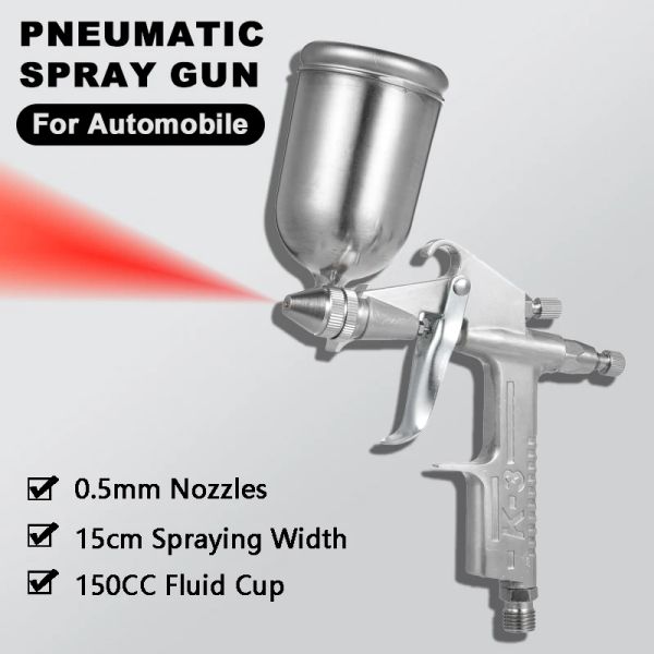 Mini Machine de pulvérisation de peinture à Air, basse pression, grand Volume, buse de 0.5mm, capacité de 150cc, tasse, alimentation par gravité