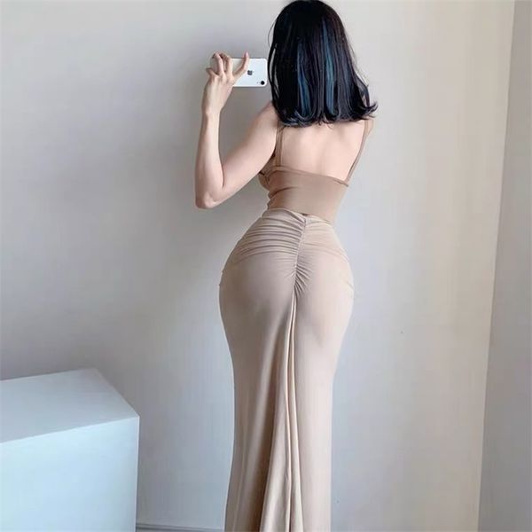 Sac de taille haute hanche demi-longueur jupe femme ébouriffée sexy mince haute rue mode kardashian long ins 210708