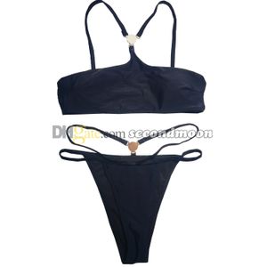 Taille haute Bikini ensemble femmes deux pièces maillot de bain concepteur surf plongée maillots de bain maillot de bain fendu