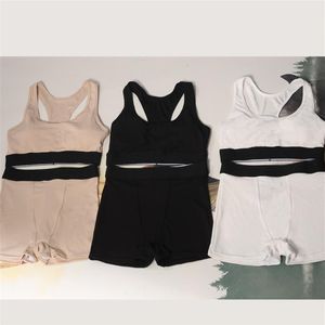 Taille haute tricoté maillots de bain femmes noir débardeur maillots de bain Bikini ensemble Yoga soutien-gorge mode été plage avec lettre Style Wind327C