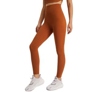 Hoge taille naakt yogabroek voor dames slanke training hardloop fitness gym leggings sport casual workout panty -broeks