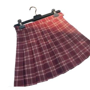 Hoge taille plaid geplooide rokken vrouwen punk zwarte gotische schattige sexy mini meisje dans jk uniform studenten kleding zomer 210520