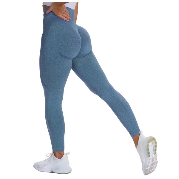 Leggings sans couture à taille haute pousse les leggins sport femmes Fiess Running Yoga Pantal