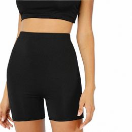 Shorts taille haute Fi Shorts pour femmes Sexy Biker Shorts Fitn Casual Sports Femme court noir athlétique cyclisme vêtements c0of #