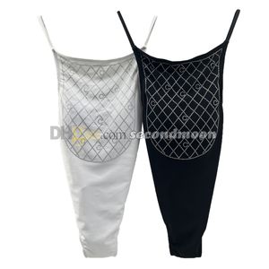 Hoge taille badpak Glanzend kristal strandkleding Sexy sling badpak Designer Hot Spring badmode