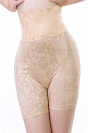 Hoge taille vrouwen lichaam shaper grote kont gewatteerde slipje kanten slanke bodyshaper ondergoed shapewear sexy lingerie siliconen kont pad 28802912
