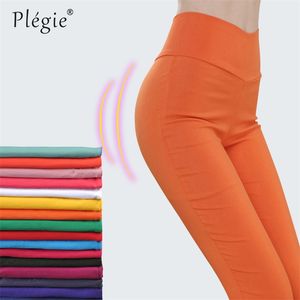 Hoge taille damesbroek vrouw harajuku legging witte zwarte stretch broek voor vrouwen lente potlood broek vrouwelijke plus maat 210721