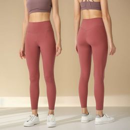 Hoge taille yoga leggings broek vrouwen push-up fitness soft uitlijn elastische heup lift t-vormige sportbroek hardloop training dame legging