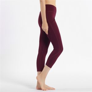 Pantalon de yoga à taille haute pousse les sports de fitness fitness coulant leggings énergie extensible gym gym fille façonnant le bas du corps