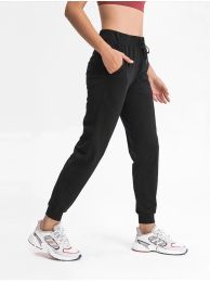 Hoge taille yogabroek Sport vrouwen snel droge broeken dames trekstring sportkleding vrouw gym sport casual losse fitness hardloop leggings zijzakken zakken