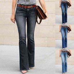High Tailed Jeans Dames Wijd beenbroek Spring zomer Vintage Streetwear Vriendin Jeans gewassen denim broek broek Jean 2022 T220728