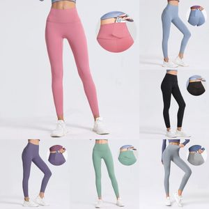 Hoog getailleerde naakt gevoel yogabroek push omhoog zachte sportschool volledige lengte leggings vrouwen fitness running nylon elasticiteit sportbroek