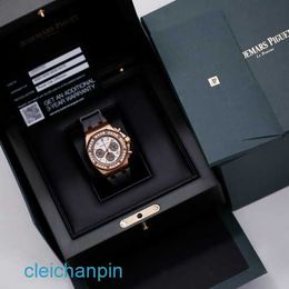 Highend AP Wrist Watch 26231or Royal Oak Offshore Panda Ladies 18K Rose Gold Diamond Watch Automatique mécanique Swiss Luxury Watch 37 mm