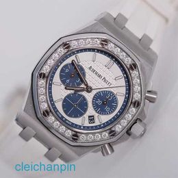 Highend AP Wrist Watch Epic 26231 Royal Oak Panda Face Womens Fine Steel Diamond Watch Automatic Machinery Watch Swiss Watch Famous Luxury Watch
