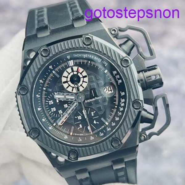 Highend AP Wrist Watch Royal Oak Offshore Series 26165 Édition limitée Black Ceramic Titanium Material Rare and Good Item