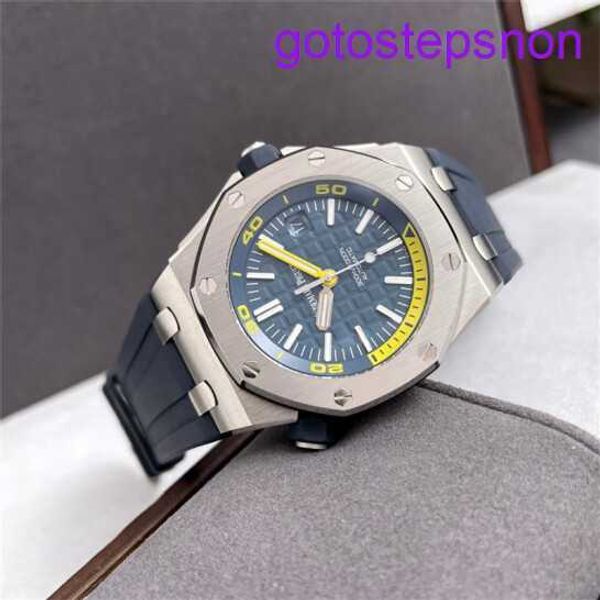 Highend AP Wall Watch Royal Oak Offshore Series Mens 15710st.oo.a027ca.01 Mecánico automático 42 mm Night Night Glow Reloj Certificado