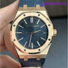 Highend AP Wrist Watch Royal Oak Series 15510or OO D315Cr.02 Rose Gold Blue Plate Mens Fashion Leisure Business Watch