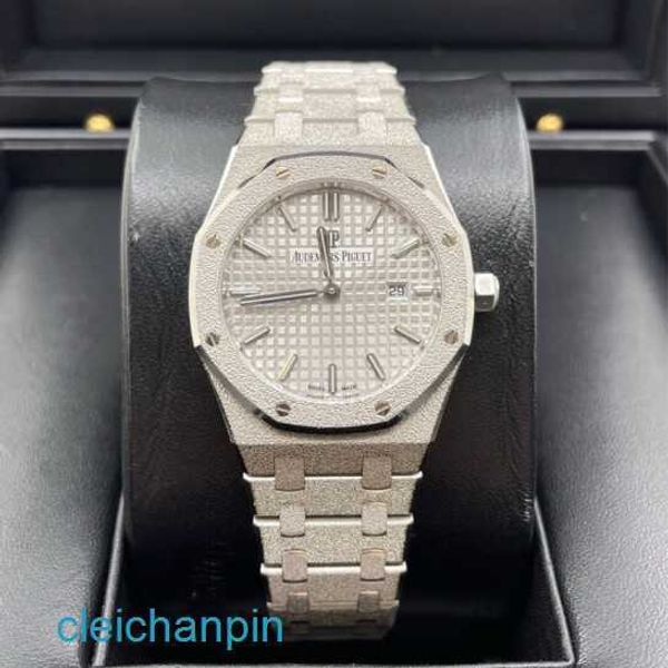 Highend AP Wall Watch Royal Oak Series Watch Womens 33 mm de diámetro Movimiento de cuarzo Precisión Acero Platino Leisure Luxury Watch