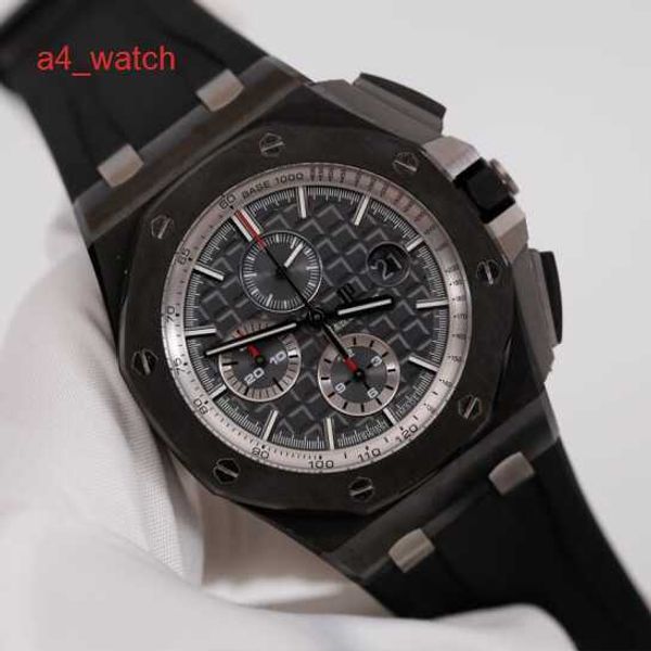 Montre-bracelet AP haut de gamme Epic Royal Oak Offshore 26405CE Montre pour homme Céramique noire Fluorescent Pointeur numérique Automatique Mécanique Montre de renommée mondiale Horloge suisse