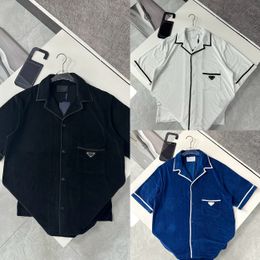 Brand Highen Mens Casual Shirt serviette de haute qualité Coton Coton Shirt Bowling Shirt Top de concepteur de luxe