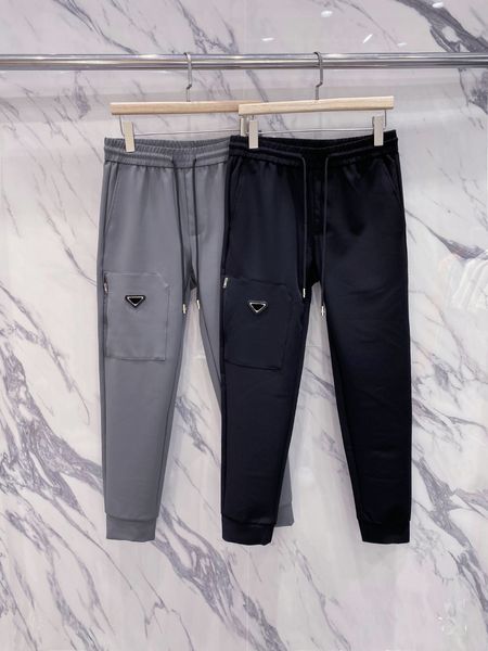 Pantalons pour hommes de marque haut de gamme poches extensibles confortables pantalons de jogging design d'épissure pantalons de luxe haut de gamme