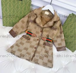 Highend lange kinderjassen 2022ss herfst en winter nieuwe meisjesjas merk designer reversjas maat 110160cm1138414