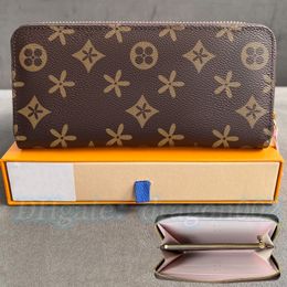 Estuche para llaves de alta calidad Mujer M42616 N61264 Cartera Clemence Zippy Monedero para hombre Carteras para mujer Flor de diseñador Titulares de tarjetas en relieve Monederos de lujo Titular de la tarjeta