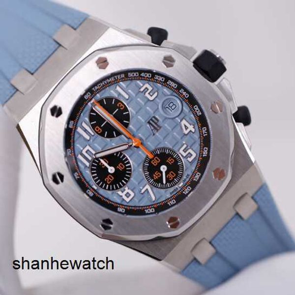 Montre-bracelet haut de gamme Montres-bracelets populaires AP Royal Oak Offshore 26238ST Blue Disc Homme Automatique Mécanique Suisse Luxe Sports Loisirs Montre de mode Diamètre 42 mm